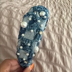 Headband | New Denim + Pearls Headband